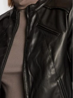 Το φθηνότερο 😀 DKNY Γυναίκες Δερμάτινα Μπουφάν Μπουφάν από απομίμηση δέρματος DD2G4336 Μαύρο Regular Fit 💯 -Ενδυματολογικός Παράδεισος Κατάστημα unnamed file 2897