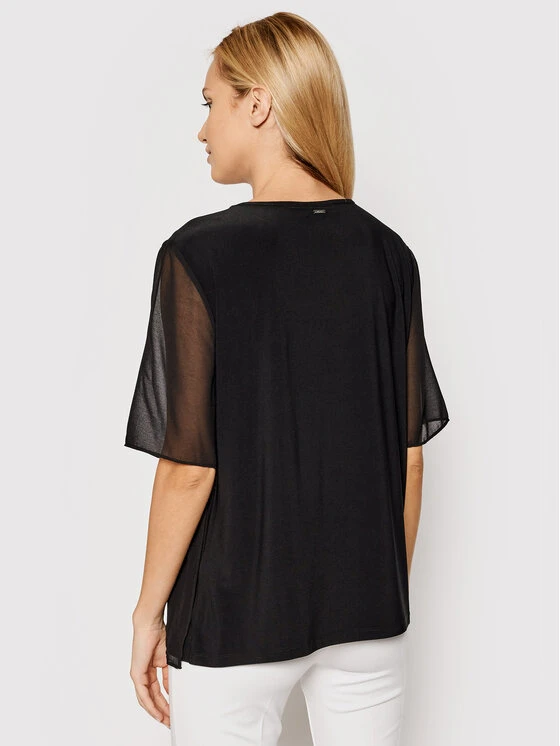 Εξοδος ❤️ DKNY Γυναίκες Μπλουζάκια Μπλουζάκι P0MHSFGG Μαύρο Regular Fit ⭐ 5 Εξοδος ❤️ DKNY Γυναίκες Μπλουζάκια Μπλουζάκι P0MHSFGG Μαύρο Regular Fit ⭐ - Image 3