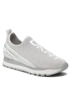 Εξοδος ✨ DKNY Γυναίκες Αθλητικά Jay-Slip On Sneake K1254231 Ασημί 😀