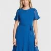 Flash Sale ✨ DKNY Γυναίκες Κοκτέιλ Φορέματα Φόρεμα κοκτέιλ DD2EI956 Μπλε Regular Fit 😉