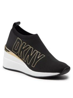 Το φθηνότερο ⭐ Γυναίκες Αθλητικά DKNY-Pavi-Slip On Wedge Μαύρο ✨
