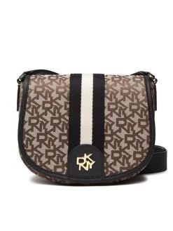 Συμφωνίες 🤩 DKNY Γυναίκες Τσάντες Χιαστί Τσάντα Carol Saddle Bag R21EFR72 Καφέ 😀