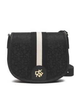Νέος ⭐ DKNY Γυναίκες Τσάντες Χιαστί Τσάντα Carol Saddle Bag R21EFR72 Μαύρο ✔️
