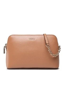 Νέος 🌟 DKNY Γυναίκες Τσάντες Χιαστί Τσάντα Bryant-Dome Cbody-Su R83E3655 Καφέ ✔️