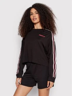 Προώθηση 🧨 DKNY Γυναίκες Μπλούζες Μπλούζα YI2222534 Μαύρο Relaxed Fit ❤️