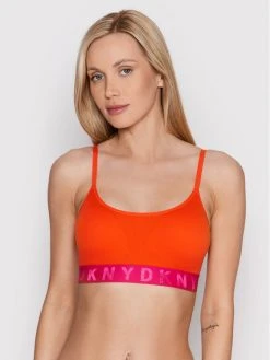 Κουπόνι 🎉 DKNY Γυναίκες Χωρίς Μπανέλα Σουτιέν τοπ DK7476 Πορτοκαλί 🥰