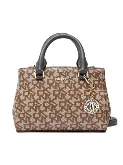 Τοπ 10 ⌛ DKNY Γυναίκες Τσάντες με Χερούλι Τσάντα Bryant Mini Shopper R13DJP65 Καφέ 🔔