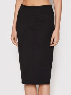 Best Pirce 🛒 DKNY Γυναίκες Φούστα Midi P2ANQM27 Μαύρο Slim Fit 🎉