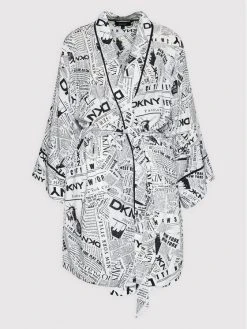 Flash Sale 🎉 DKNY Γυναίκες Ρόμπες Ρόμπα YI2222526 Λευκό ✨ -Ενδυματολογικός Παράδεισος Κατάστημα unnamed file 372