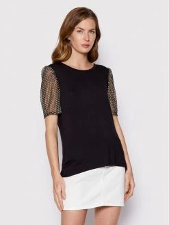 Ολοκαίνουργιο 👏 DKNY Γυναίκες Μπλουζάκια Μπλουζάκι P21H9ILY Μαύρο Regular Fit ✨