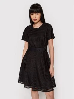 Ολοκαίνουργιο ⭐  DKNY Γυναίκες Καθημερινά Φορέματα Φόρεμα καθημερινό P2AB7M14 Μαύρο Regular Fit 😍