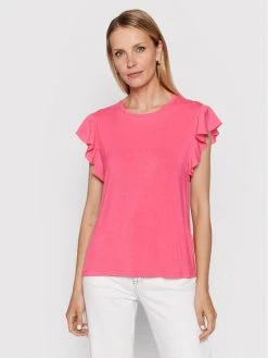 Αγορά 💯 DKNY Γυναίκες Μπλουζάκια Μπλουζάκι P21HFEIP Ροζ Regular Fit 😉