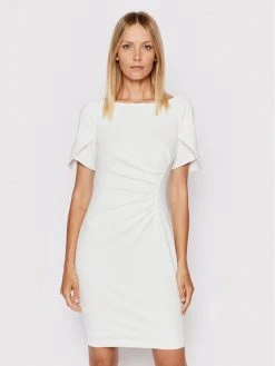 Φτηνός 🎁  DKNY Γυναίκες Κοκτέιλ Φορέματα Φόρεμα κοκτέιλ DD2BN927 Λευκό Slim Fit 😍