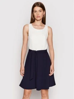 Flash Sale 🔥  DKNY Γυναίκες Καθημερινά Φορέματα Φόρεμα καθημερινό DD2B7601 Σκούρο μπλε Regular Fit 👍