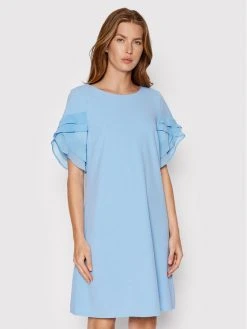 Εκπτωση ⌛ DKNY Γυναίκες Κοκτέιλ Φορέματα Φόρεμα κοκτέιλ DD2B1606 Μπλε Regular Fit ✔️