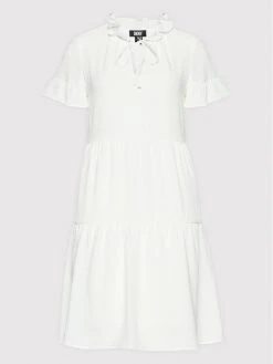 Εκπτωση 👍 DKNY Γυναίκες Καλοκαιρινά Φορέματα Φόρεμα καλοκαιρινό DD2B7670 Λευκό Regular Fit 🧨 -Ενδυματολογικός Παράδεισος Κατάστημα unnamed file 3841