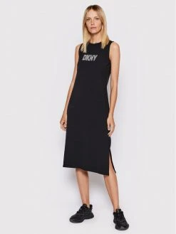 Η καλύτερη συμφωνία ⌛ DKNY Γυναίκες Καθημερινά Φορέματα Φόρεμα καθημερινό DD2ANR15 Μαύρο Regular Fit ⌛