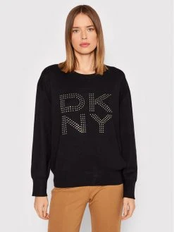 Εκπτωση 🔥 DKNY Γυναίκες Πουλόβερ P1MSB07M Μαύρο Regular Fit ✨