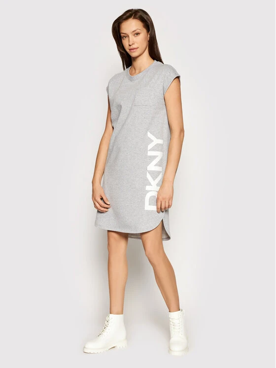 Η καλύτερη συμφωνία 😍 DKNY Γυναίκες Πλεκτά Φορέματα Φόρεμα υφασμάτινο P0RD1B2J Γκρι Regular Fit 🥰 3 Η καλύτερη συμφωνία 😍 DKNY Γυναίκες Πλεκτά Φορέματα Φόρεμα υφασμάτινο P0RD1B2J Γκρι Regular Fit 🥰 - Image 2