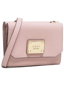 Ολοκαίνουργιο 🎁 DKNY Γυναίκες Τσάντες Mini Τσάντα Pearl Mini Flap R04Y1L59 Ροζ ✔️