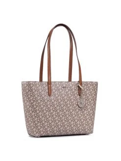 Προϋπολογισμός ✔️ DKNY Γυναίκες Τσάντες με Χερούλι Τσάντα Bryant Lg Zip Tote R74AJ014 Καφέ 👍