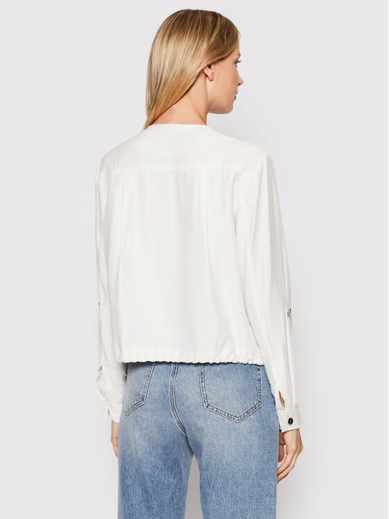 Ολοκαίνουργιο ⌛ DKNY Γυναίκες Μεταβατικά Μπουφάν Μπουφάν μεταβατικό P0RCNB41 Λευκό Relaxed Fit ✨ 5 Ολοκαίνουργιο ⌛ DKNY Γυναίκες Μεταβατικά Μπουφάν Μπουφάν μεταβατικό P0RCNB41 Λευκό Relaxed Fit ✨ - Image 3