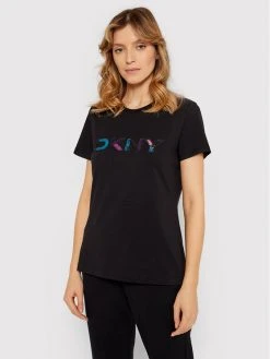 Νέος 🧨 DKNY Γυναίκες T-shirts T-Shirt P1JMKDNA Μαύρο Regular Fit ❤️