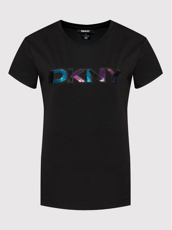 Νέος 🧨 DKNY Γυναίκες T-shirts T-Shirt P1JMKDNA Μαύρο Regular Fit ❤️ 7 Νέος 🧨 DKNY Γυναίκες T-shirts T-Shirt P1JMKDNA Μαύρο Regular Fit ❤️ - Image 5