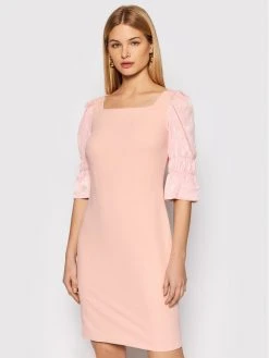 Καλύτερη πώληση 🤩 DKNY Γυναίκες Κοκτέιλ Φορέματα Φόρεμα κοκτέιλ DD1K2187 Ροζ Regular Fit ✨