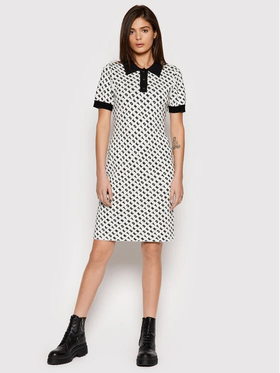 Προώθηση 🌟 DKNY Γυναίκες Πλεκτά Φορέματα Φόρεμα υφασμάτινο DD1JD577 Λευκό Slim Fit 🥰 4 Προώθηση 🌟 DKNY Γυναίκες Πλεκτά Φορέματα Φόρεμα υφασμάτινο DD1JD577 Λευκό Slim Fit 🥰 - Image 2