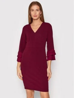 ΧΟΝΔΡΙΚΟ ΕΜΠΟΡΙΟ ⌛ DKNY Γυναίκες Κοκτέιλ Φορέματα Φόρεμα κοκτέιλ DD1H2105 Μπορντό Regular Fit 🔔