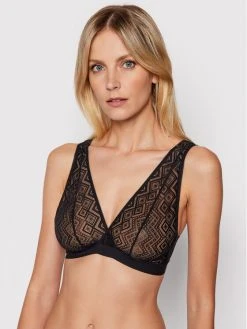 Best Pirce 😀 DKNY Γυναίκες Χωρίς Μπανέλα Σουτιέν Bralette DK7596 Μαύρο 🎁