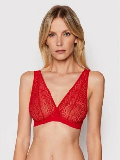 Best Pirce ⭐ DKNY Γυναίκες Χωρίς Μπανέλα Σουτιέν Bralette DK7596 Κόκκινο 👏