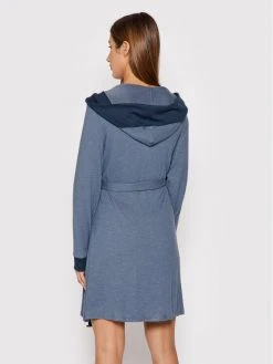 Ολοκαίνουργιο ✨ DKNY Γυναίκες Ρόμπες Ρόμπα YI2022485 Σκούρο μπλε ✔️ -Ενδυματολογικός Παράδεισος Κατάστημα unnamed file 789