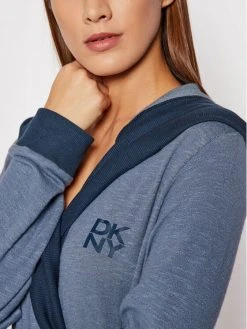 Ολοκαίνουργιο ✨ DKNY Γυναίκες Ρόμπες Ρόμπα YI2022485 Σκούρο μπλε ✔️ -Ενδυματολογικός Παράδεισος Κατάστημα unnamed file 790