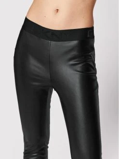 Κουπόνι 💯 DKNY Γυναίκες Δερμάτινα Παντελόνια Παντελόνι από απομίμηση δέρματος P1RKXGIJ Μαύρο Slim Fit ✔️ -Ενδυματολογικός Παράδεισος Κατάστημα unnamed file 828