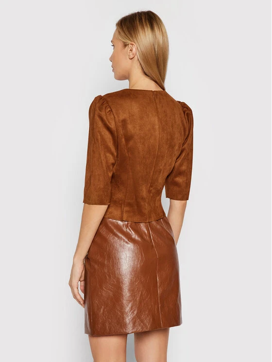 Εξοδος ✨ DKNY Γυναίκες Μπλουζάκια Μπλουζάκι P1HA7I75 Καφέ Slim Fit ⌛ 5 Εξοδος ✨ DKNY Γυναίκες Μπλουζάκια Μπλουζάκι P1HA7I75 Καφέ Slim Fit ⌛ - Image 3