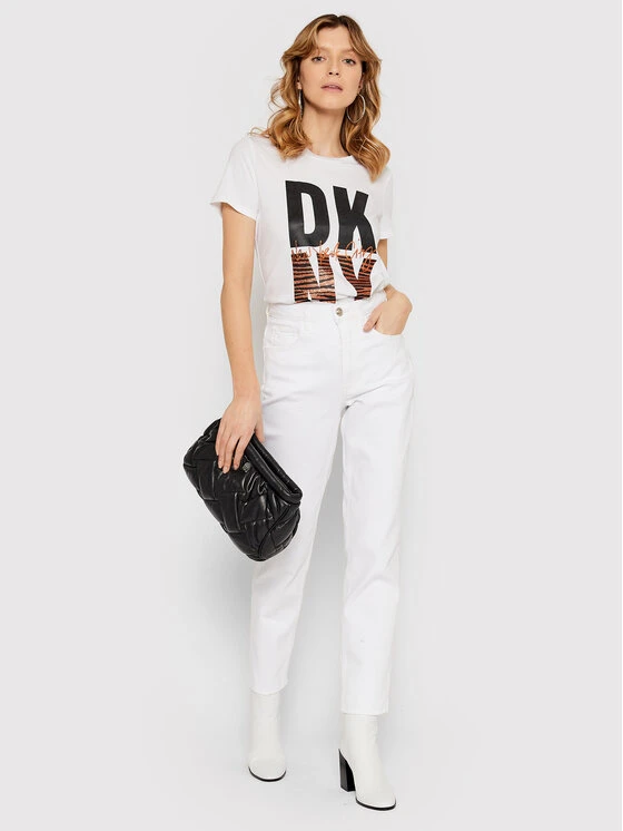 Καλύτερη πώληση 💯 DKNY Γυναίκες T-shirts T-Shirt P1HPVDNA Λευκό Regular Fit 😀 4 Καλύτερη πώληση 💯 DKNY Γυναίκες T-shirts T-Shirt P1HPVDNA Λευκό Regular Fit 😀 - Image 2