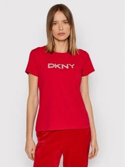Το φθηνότερο 👏 DKNY Γυναίκες T-shirts T-Shirt P1MRHDNA Κόκκινο Regular Fit 🎁