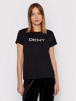 Flash Sale 👍 DKNY Γυναίκες T-shirts T-Shirt P1MRHDNA Μαύρο Regular Fit 🎉