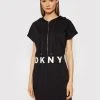 Αγορά ❤️ DKNY Γυναίκες Καθημερινά Φορέματα Φόρεμα καθημερινό DD1GD233 Μαύρο Regular Fit 👍