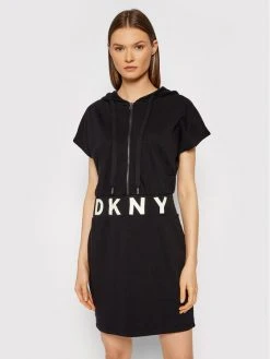 Αγορά ❤️ DKNY Γυναίκες Καθημερινά Φορέματα Φόρεμα καθημερινό DD1GD233 Μαύρο Regular Fit 👍