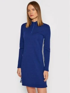 Καλύτερη πώληση 🥰 DKNY Γυναίκες Πλεκτά Φορέματα Φόρεμα υφασμάτινο DD1GD247 Σκούρο μπλε Regular Fit ❤️