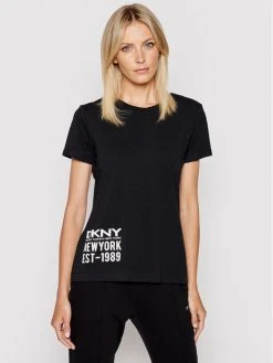 Κουπόνι 🤩 DKNY Γυναίκες T-shirts T-Shirt P1DTFDNA Μαύρο Regular Fit 🧨